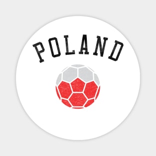 Poland Soccer Team Heritage Flag Magnet